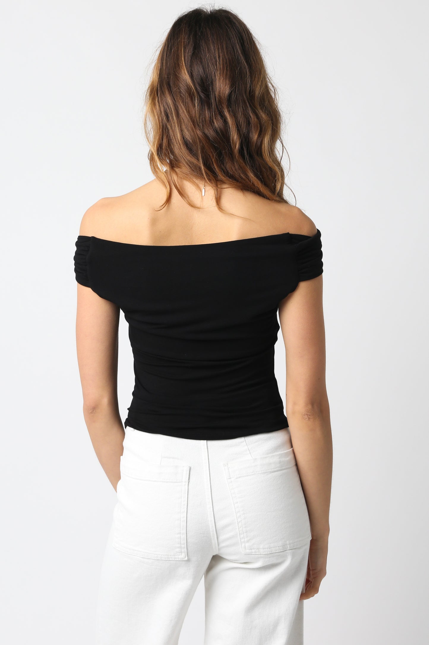 Oh So Soft Fitted Off the shoulder knit Top