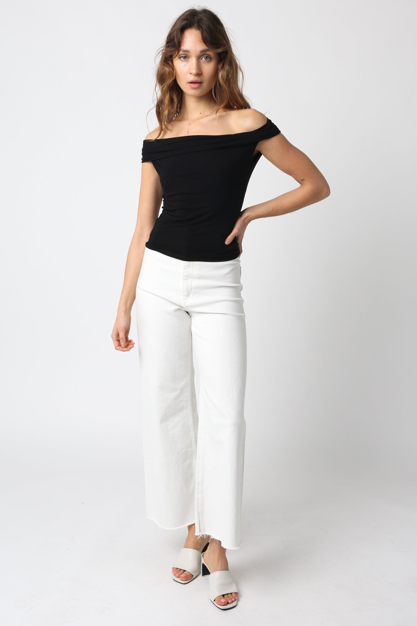 Oh So Soft Fitted Off the shoulder knit Top